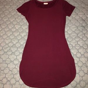 ✌️Last $$💧Maroon T-shirt Dress